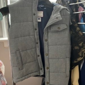 Janie and Jack boys hooded vest sz 7 to 8